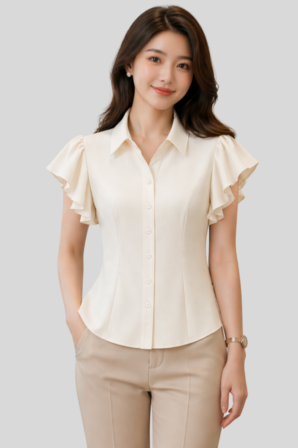 Áo Sơ Mi Cộc Tay Nữ