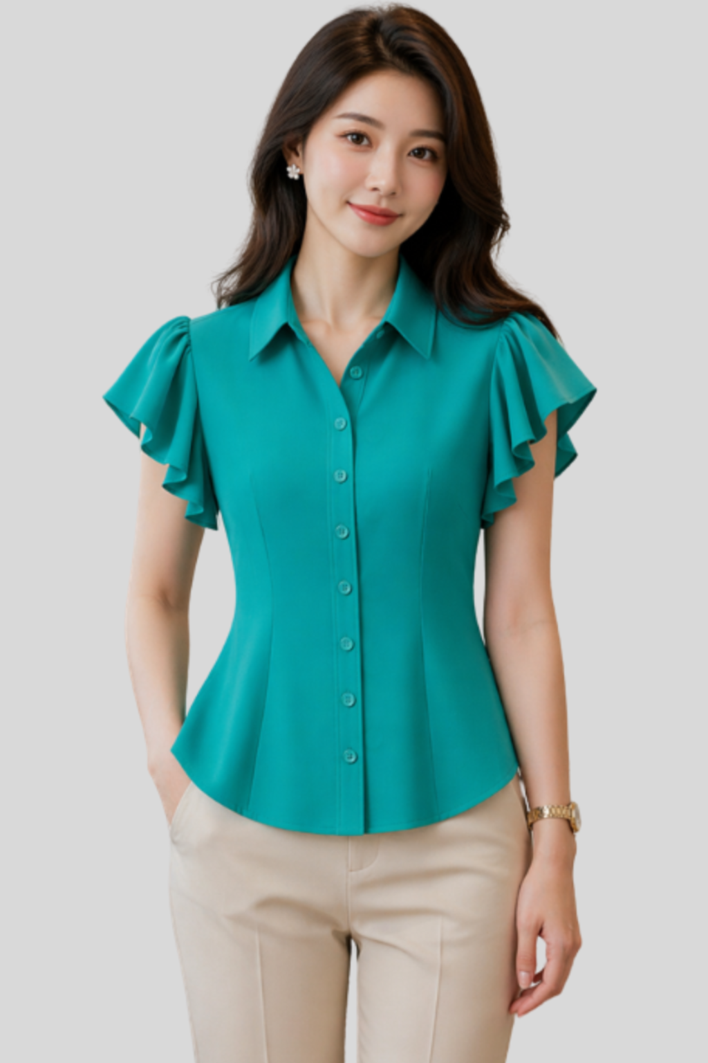 Áo Sơ Mi Cộc Tay Nữ