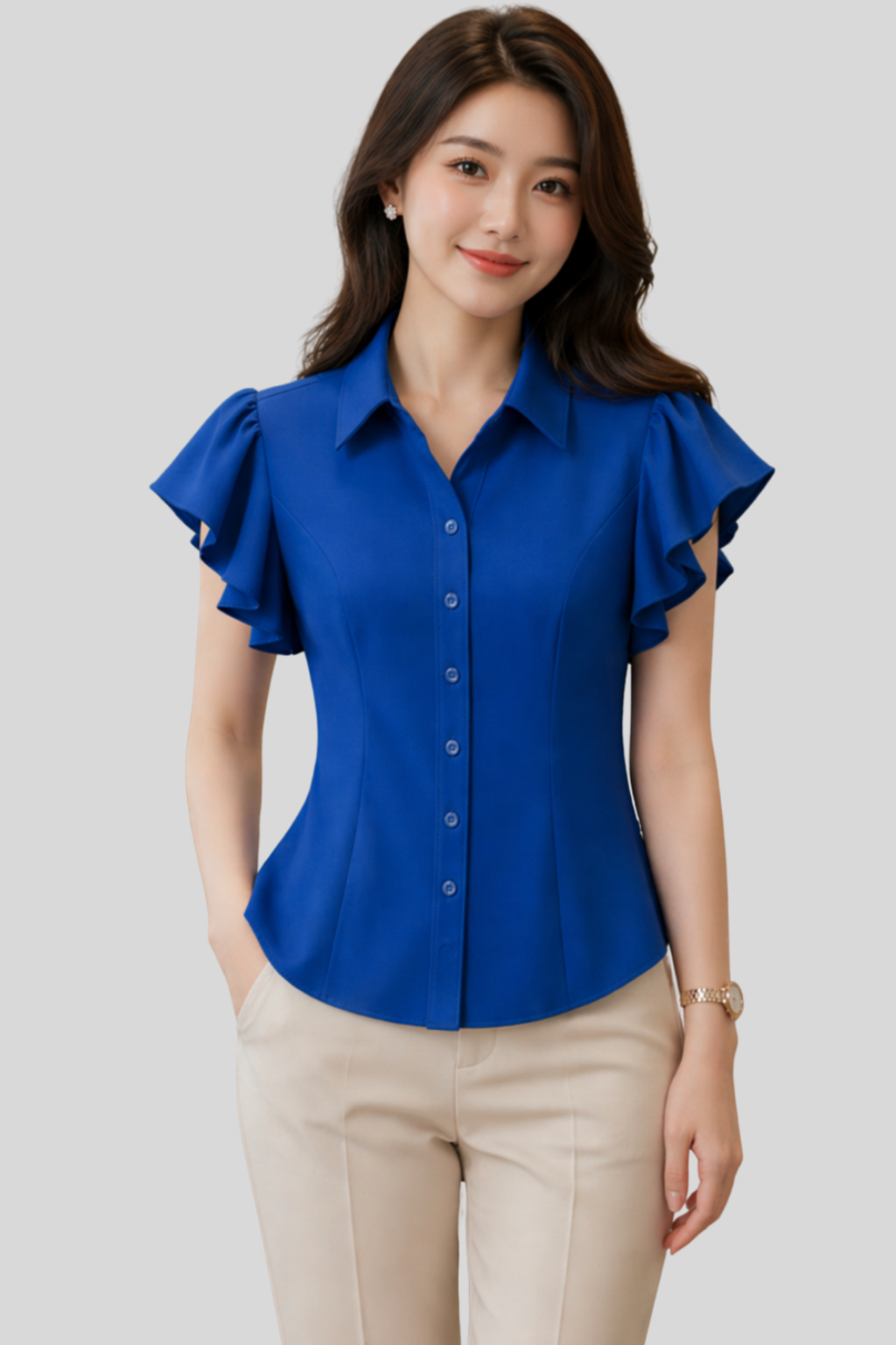 Áo Sơ Mi Cộc Tay Nữ