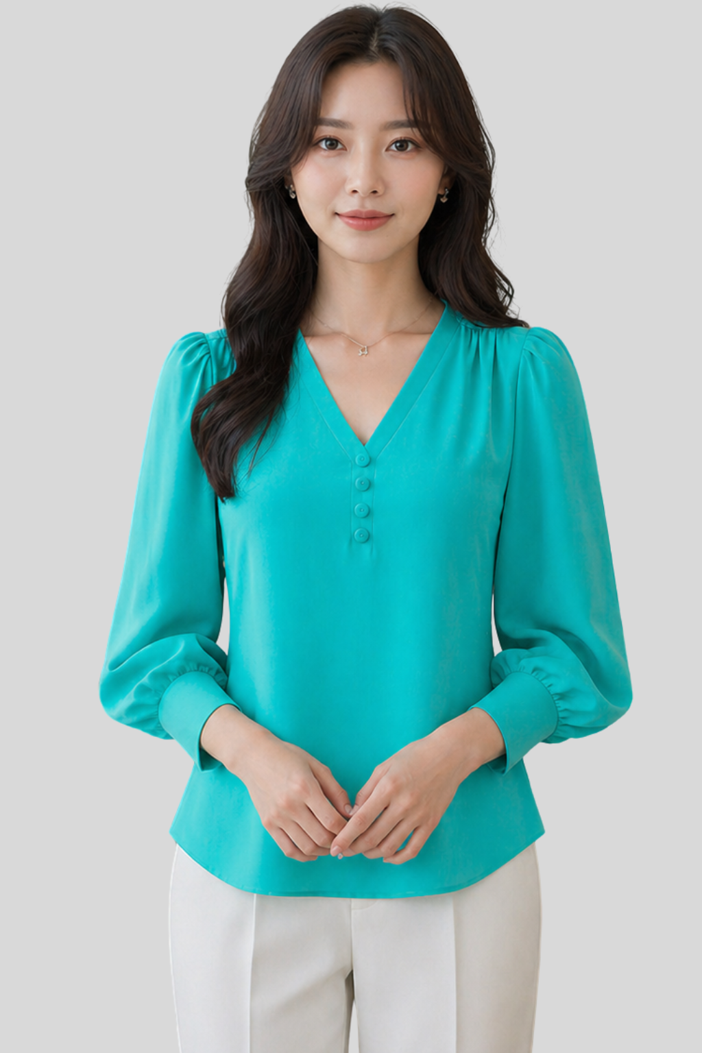 Áo Sơ Mi Nữ Cổ Tim