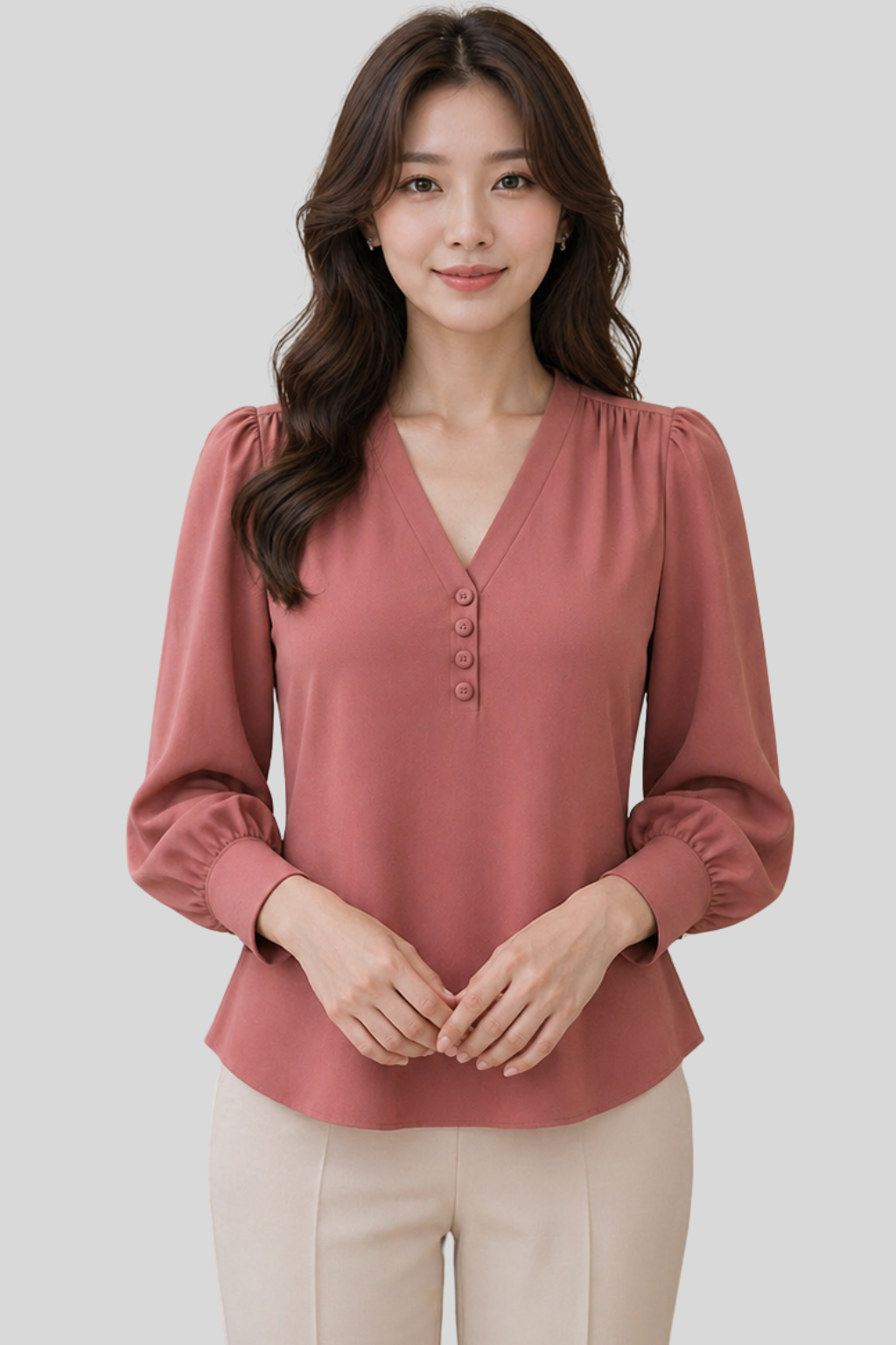 Áo Sơ Mi Nữ Cổ Tim