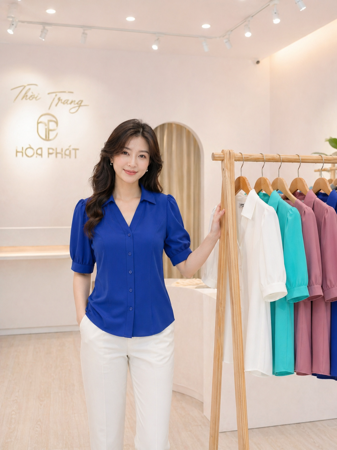 Áo sơ mi nữ tay ngắn mang phong cách hiện đại và trẻ trung