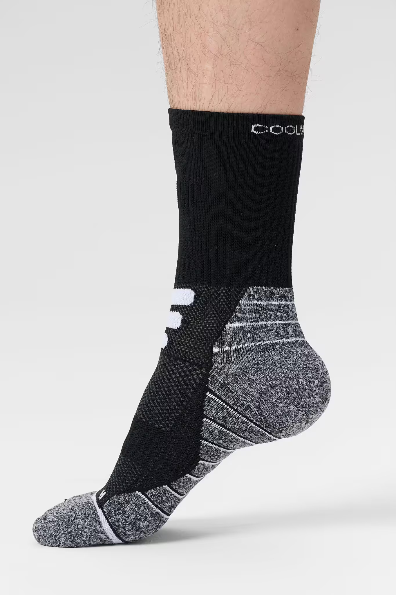 Tất Pickleball Nam Cổ Trung Court Black123